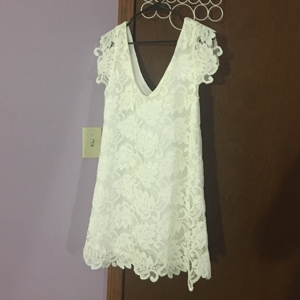 BB Dakota White Lace Dress